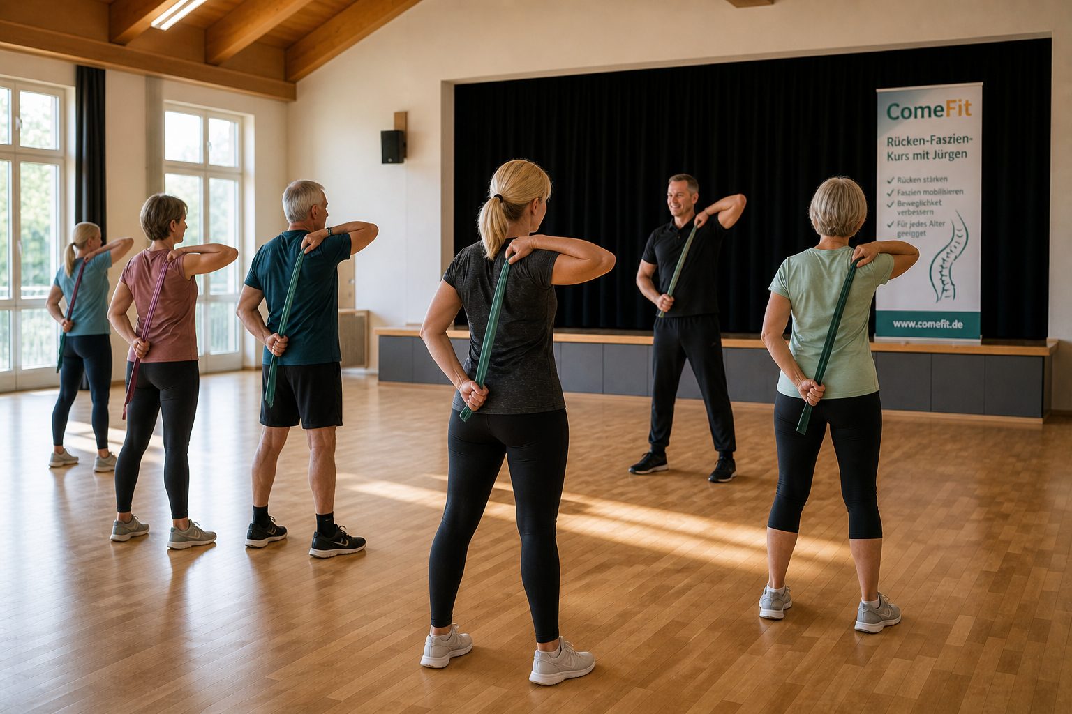 Rücken-Faszien-Kurs in der Gruppe – ComeFit
